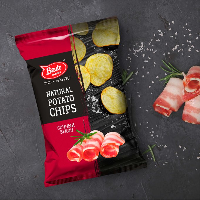 Картофель «Бруто» со вкусом бекона 130 гр. в Стерлитамаке